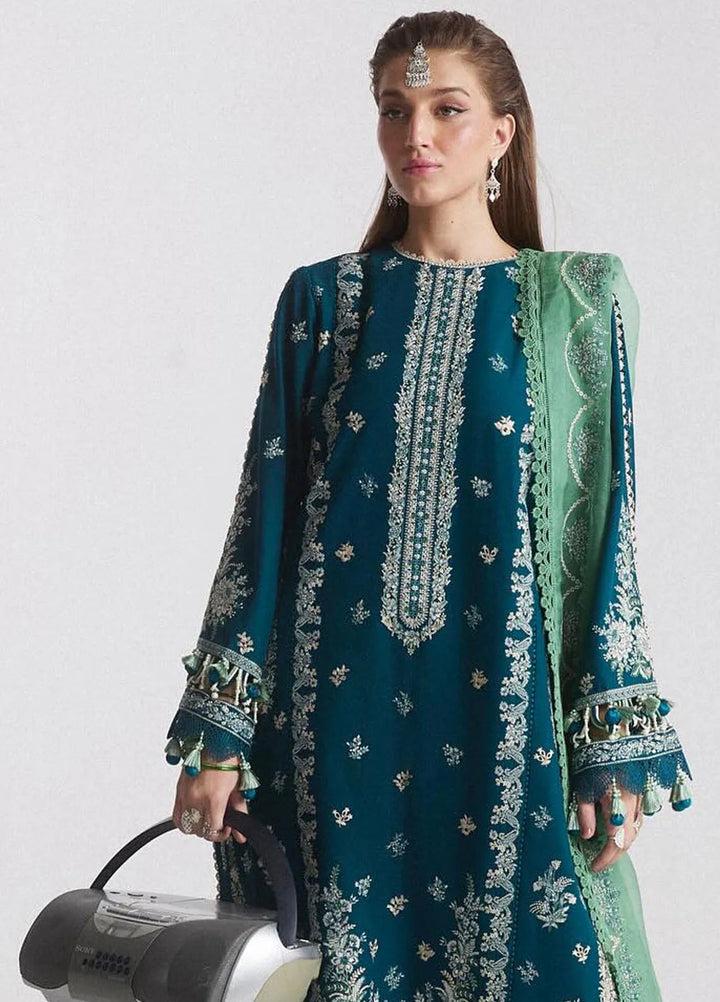 Hussain Rehar Embroidered Lawn Suit Unstitched 3 Piece HRRS24E Vivace - Festive Collection
