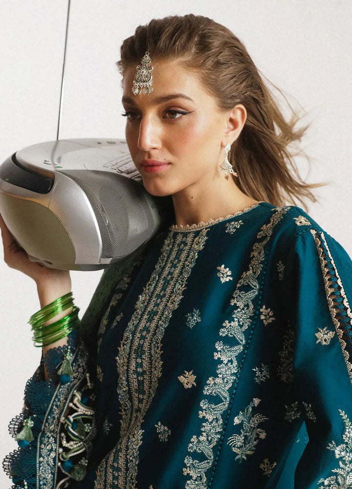 Hussain Rehar Embroidered Lawn Suit Unstitched 3 Piece HRRS24E Vivace - Festive Collection