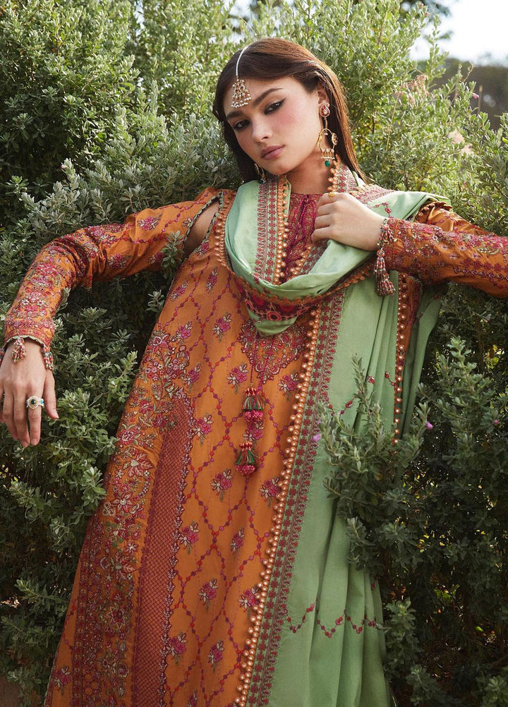 Hussain Rehar Embroidered Lawn Suits Unstitched 3 Piece HRR24EL Amira - Luxury Collection