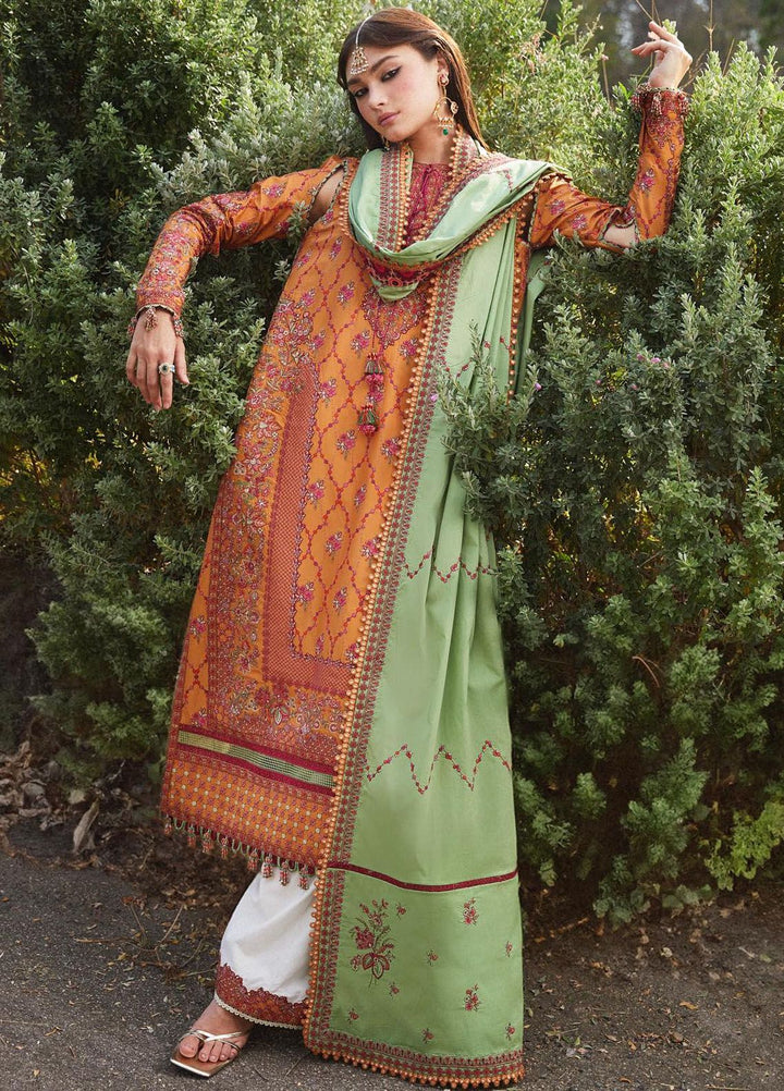 Hussain Rehar Embroidered Lawn Suits Unstitched 3 Piece HRR24EL Amira - Luxury Collection