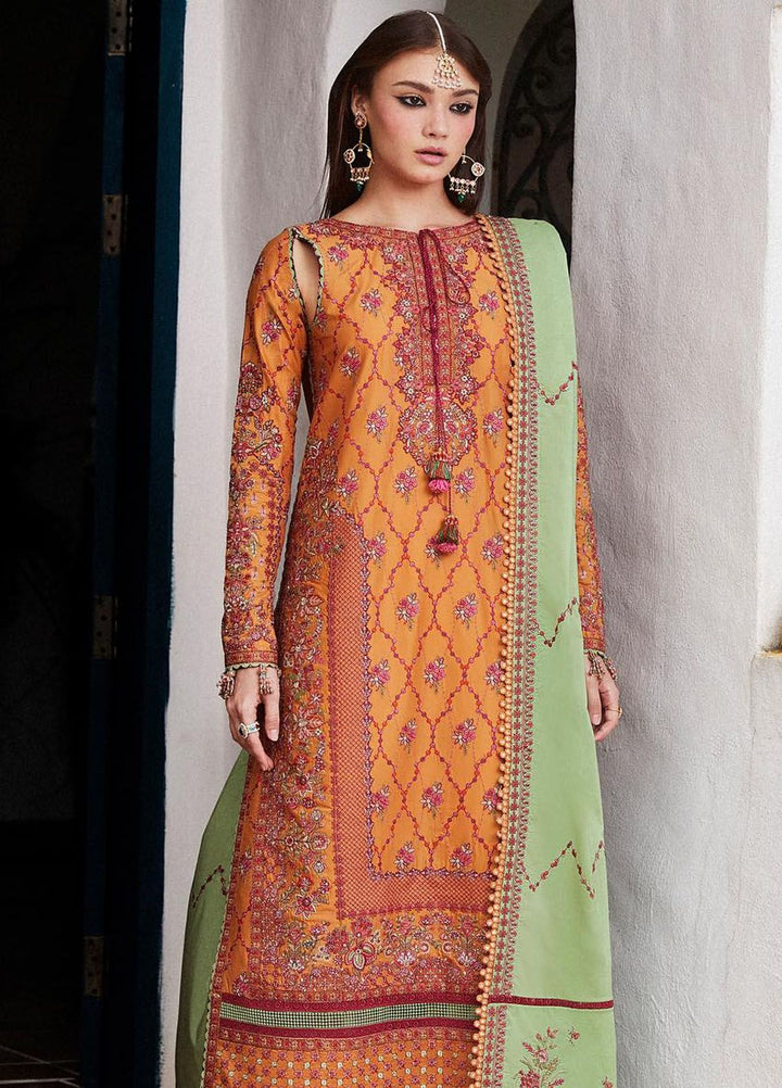 Hussain Rehar Embroidered Lawn Suits Unstitched 3 Piece HRR24EL Amira - Luxury Collection