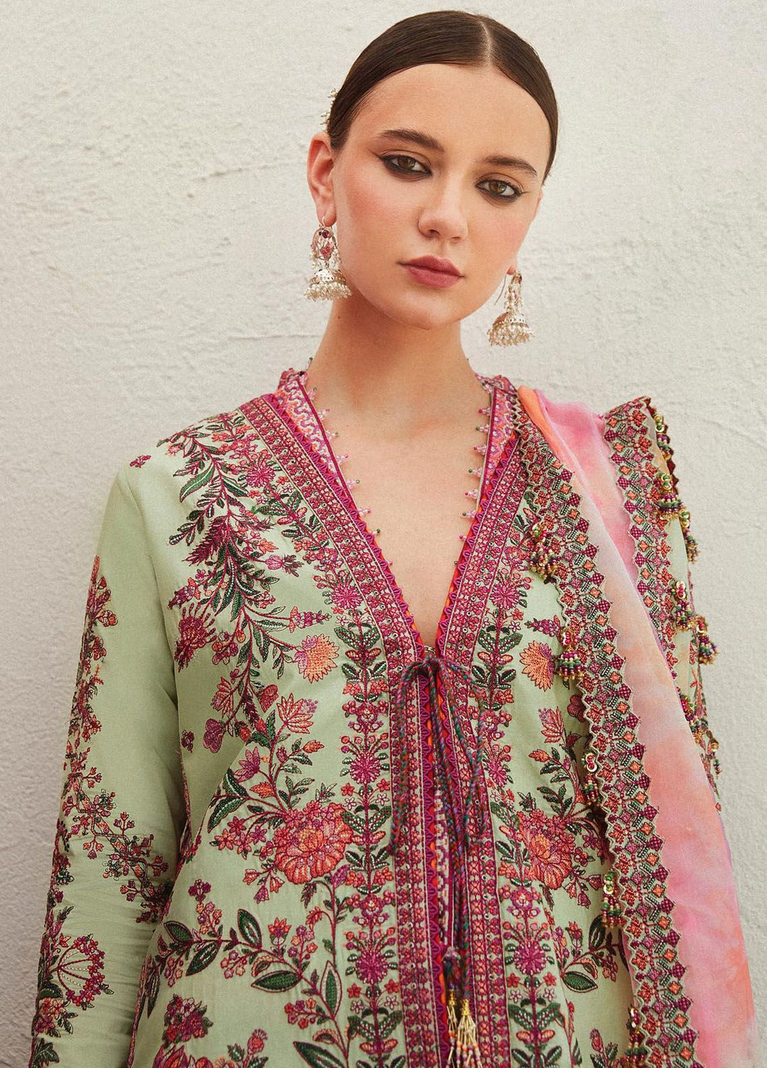 Hussain Rehar Embroidered Lawn Suits Unstitched 3 Piece HRR24EL Eira - Luxury Collection