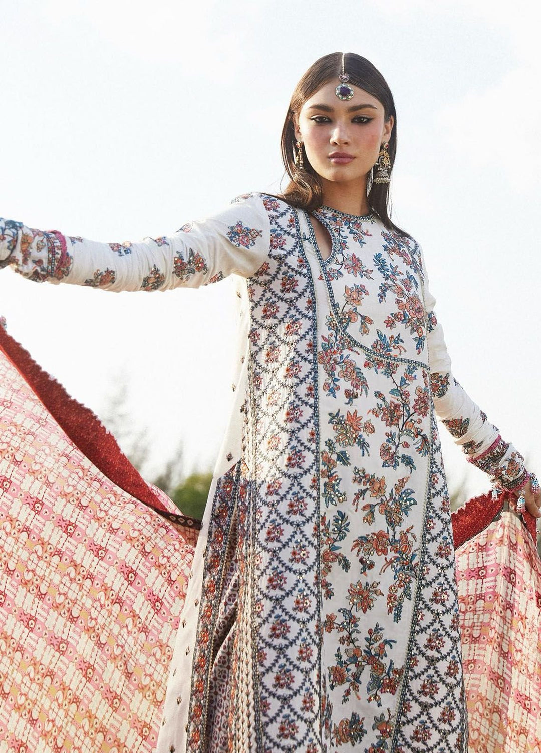 Hussain Rehar Embroidered Lawn Suits Unstitched 3 Piece HRR24EL Elara - Luxury Collection