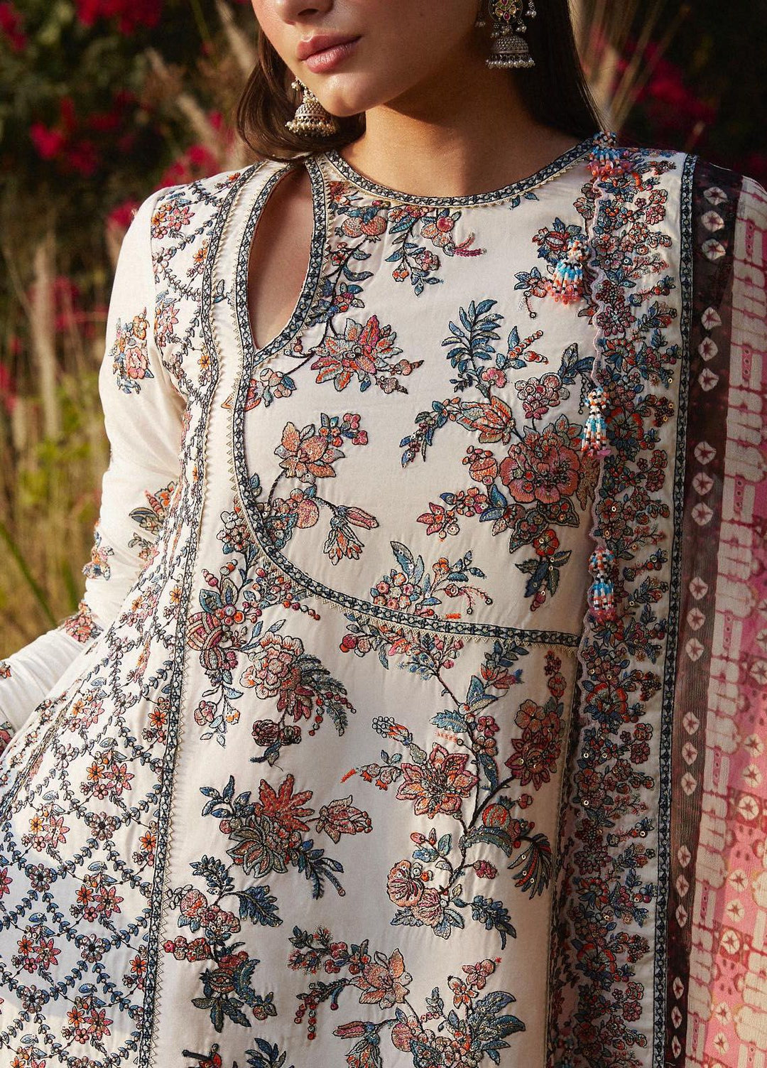 Hussain Rehar Embroidered Lawn Suits Unstitched 3 Piece HRR24EL Elara - Luxury Collection