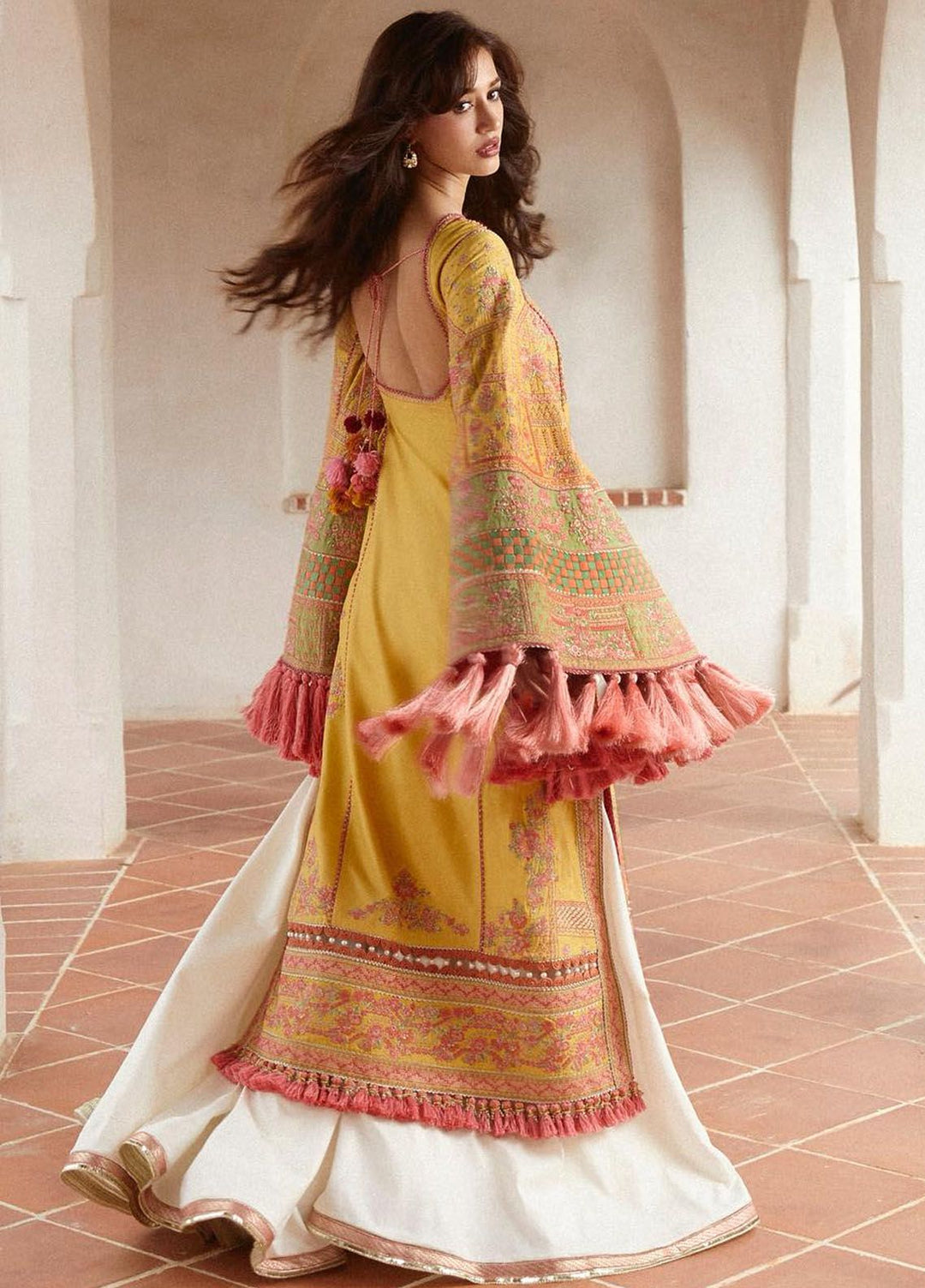 Hussain Rehar Embroidered Lawn Suits Unstitched 3 Piece HRR24EL Euphoria - Luxury Collection