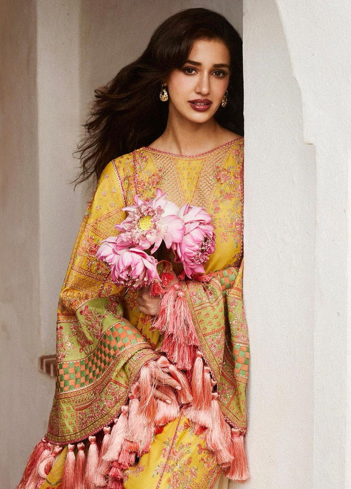 Hussain Rehar Embroidered Lawn Suits Unstitched 3 Piece HRR24EL Euphoria - Luxury Collection