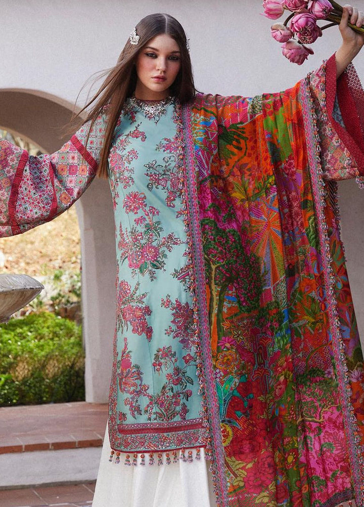 Hussain Rehar Embroidered Lawn Suits Unstitched 3 Piece HRR24EL Floret - Luxury Collection