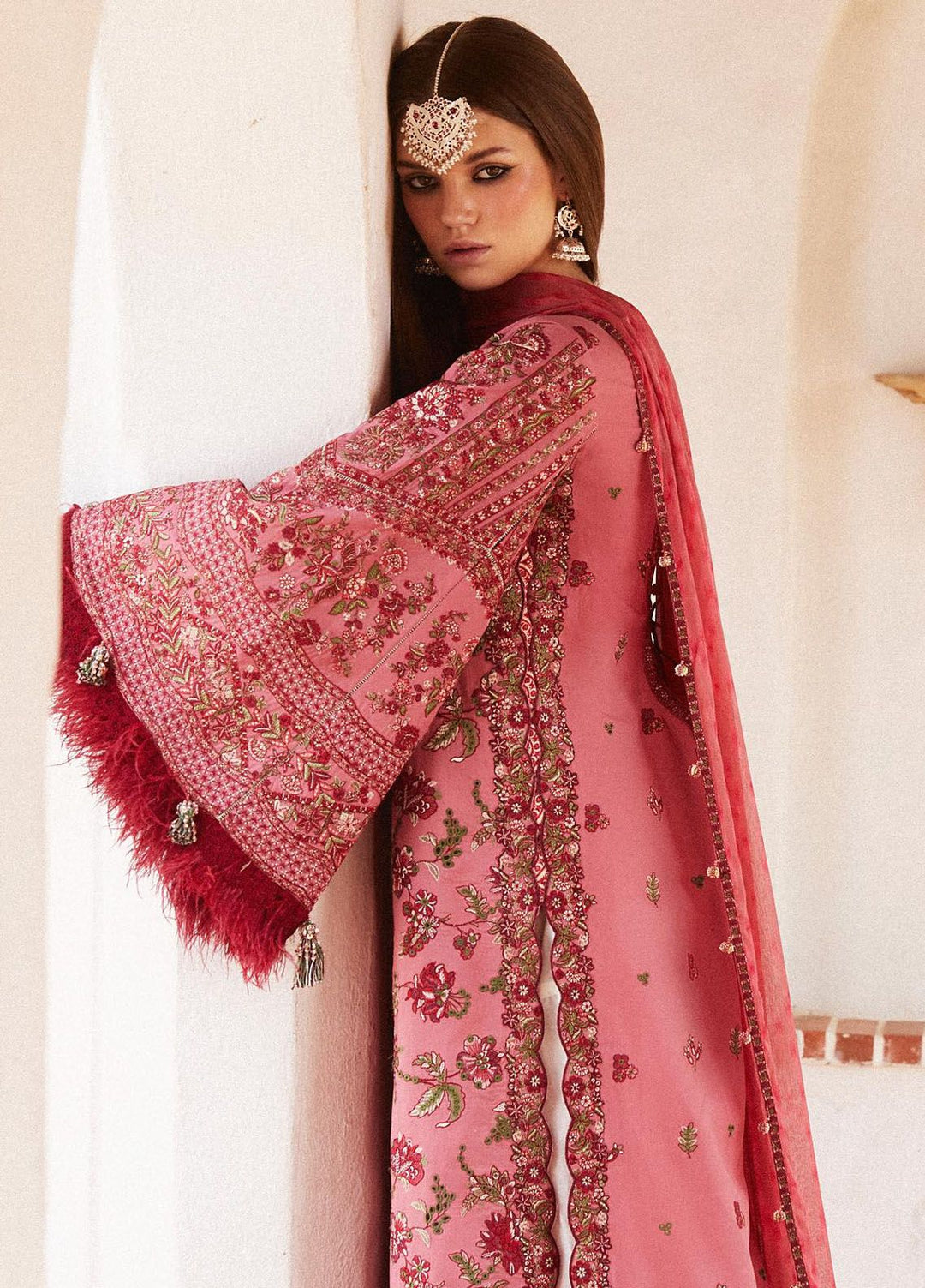 Hussain Rehar Embroidered Lawn Suits Unstitched 3 Piece HRR24EL Layla - Luxury Collection