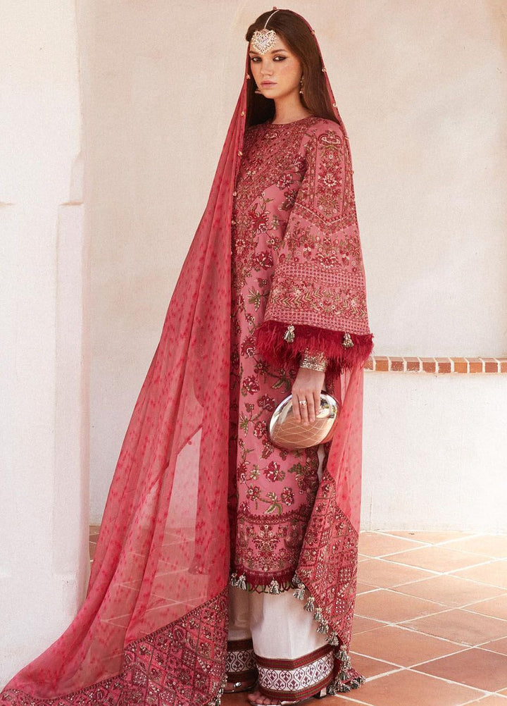 Hussain Rehar Embroidered Lawn Suits Unstitched 3 Piece HRR24EL Layla - Luxury Collection