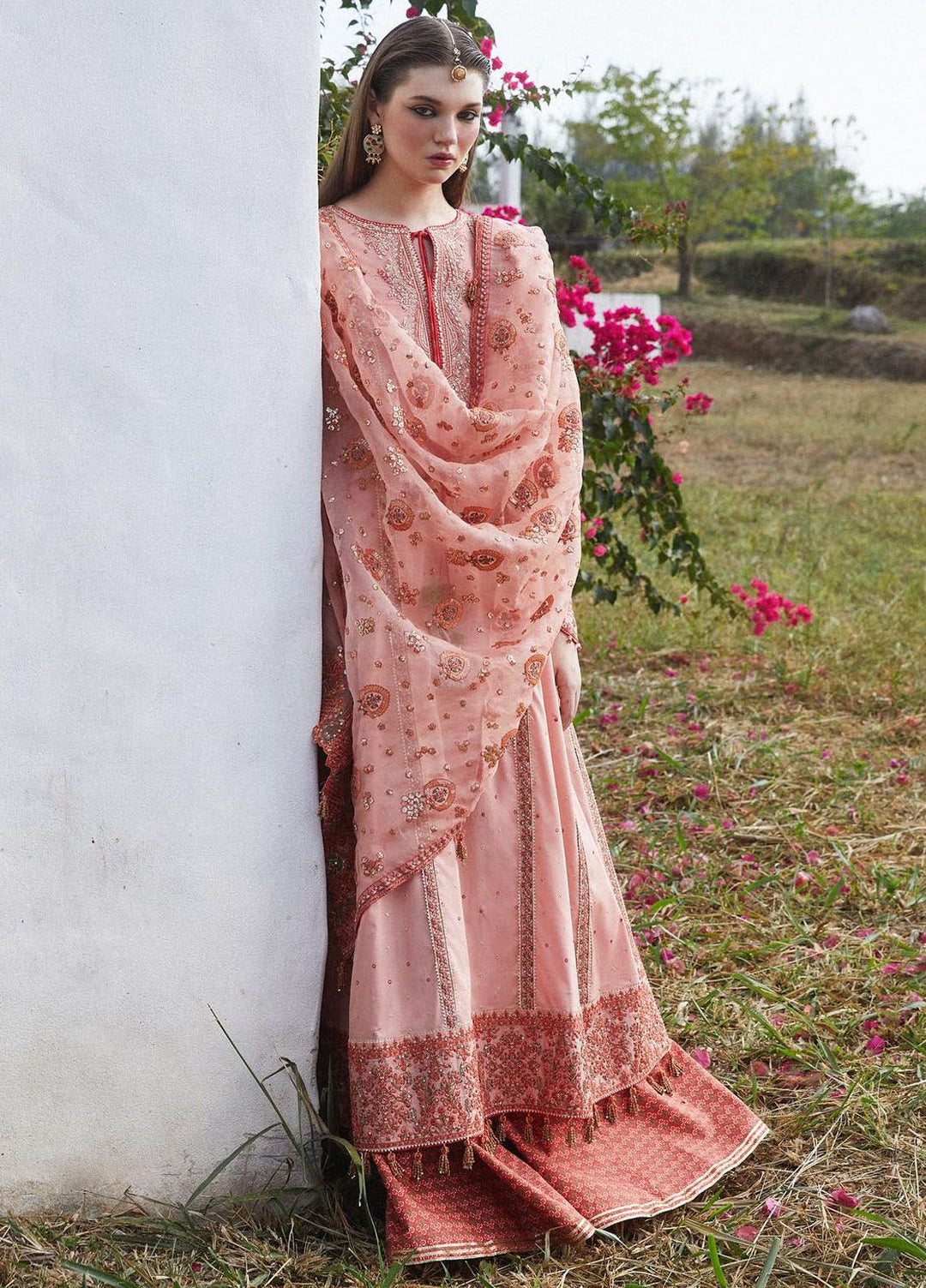 Hussain Rehar Embroidered Lawn Suits Unstitched 3 Piece HRR24EL Nayra - Luxury Collection