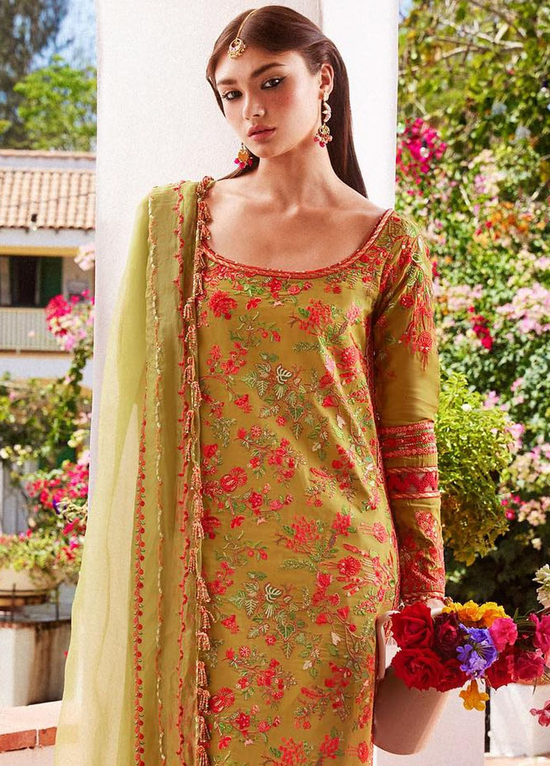 Hussain Rehar Embroidered Lawn Suits Unstitched 3 Piece HRR24EL Sorbet - Luxury Collection