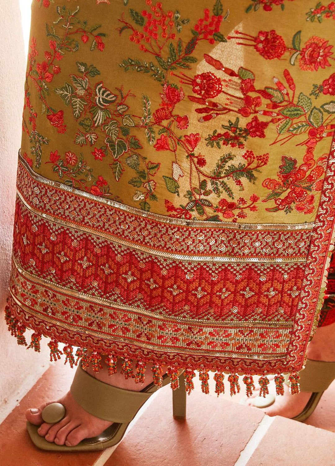 Hussain Rehar Embroidered Lawn Suits Unstitched 3 Piece HRR24EL Sorbet - Luxury Collection