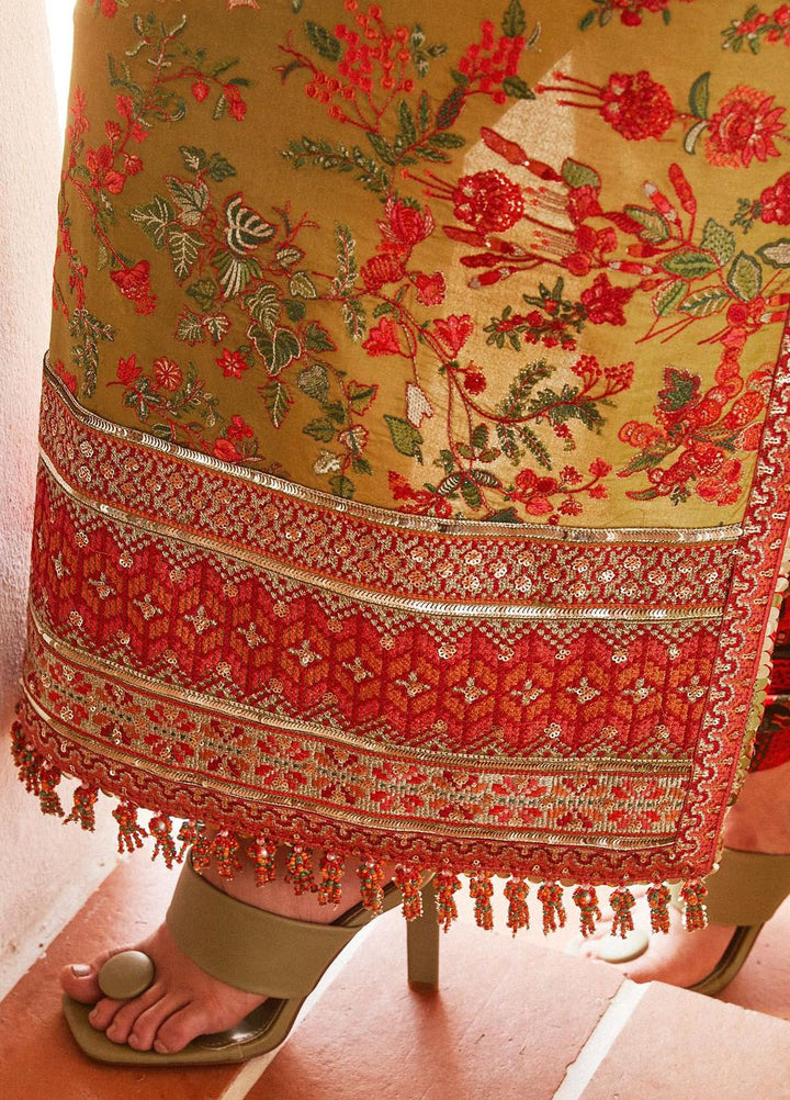 Hussain Rehar Embroidered Lawn Suits Unstitched 3 Piece HRR24EL Sorbet - Luxury Collection