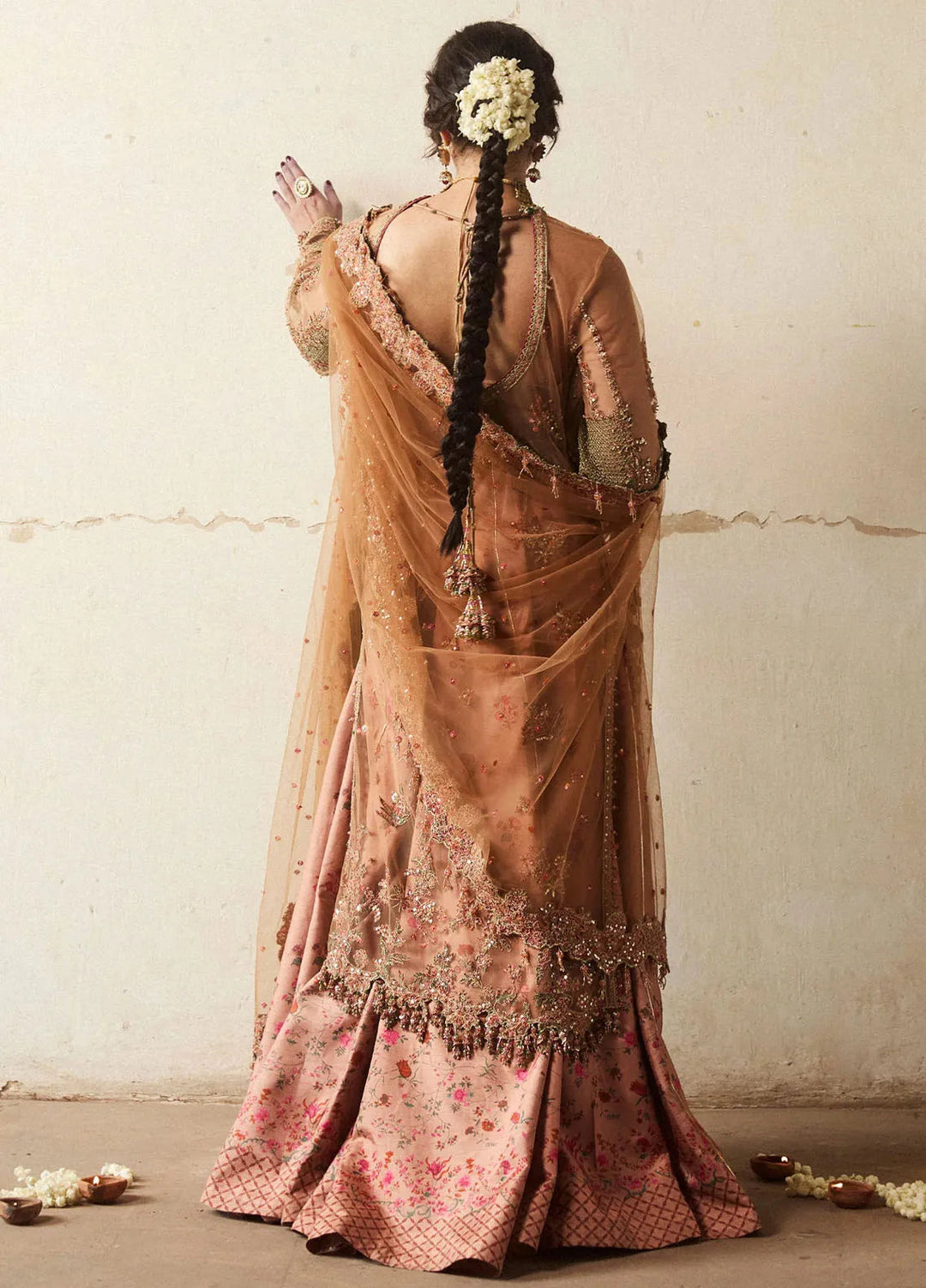 Hussain Rehar Embroidered Net Suit Unstitched 3 Piece HRR24F Raitla - Formal Collection