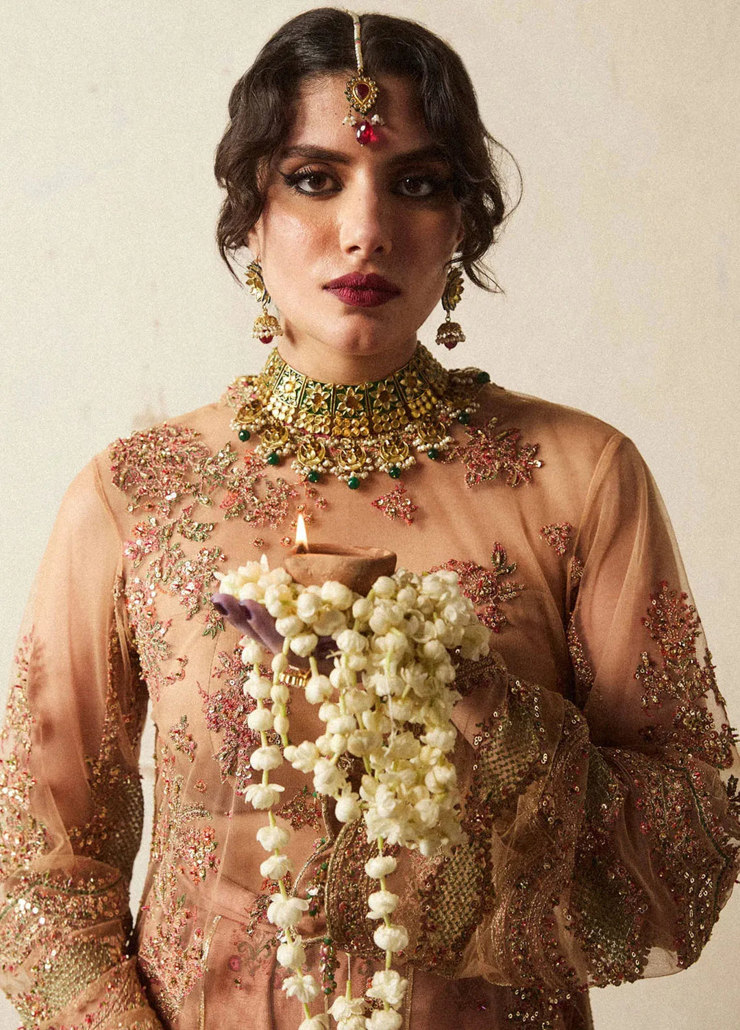 Hussain Rehar Embroidered Net Suit Unstitched 3 Piece HRR24F Raitla - Formal Collection
