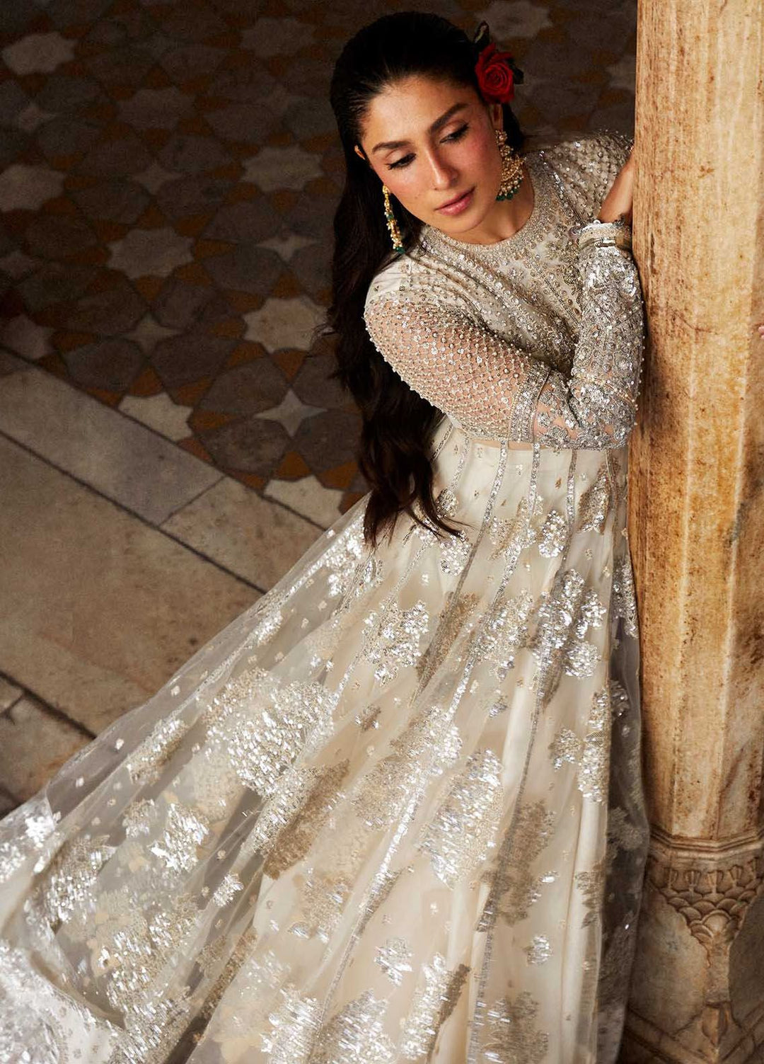 Hussain Rehar Embroidered Net Suits Unstitched 3 Piece HRR24LF Imami - Luxury Collection