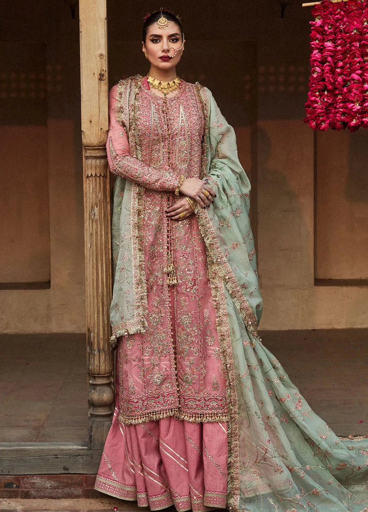 Hussain Rehar Embroidered Organza Suit Unstitched 3 Piece HRR24F Aadoo - Formal Collection