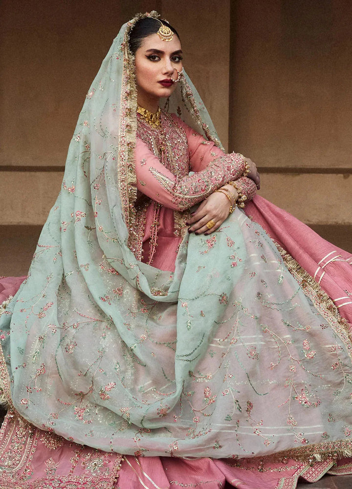 Hussain Rehar Embroidered Organza Suit Unstitched 3 Piece HRR24F Aadoo - Formal Collection