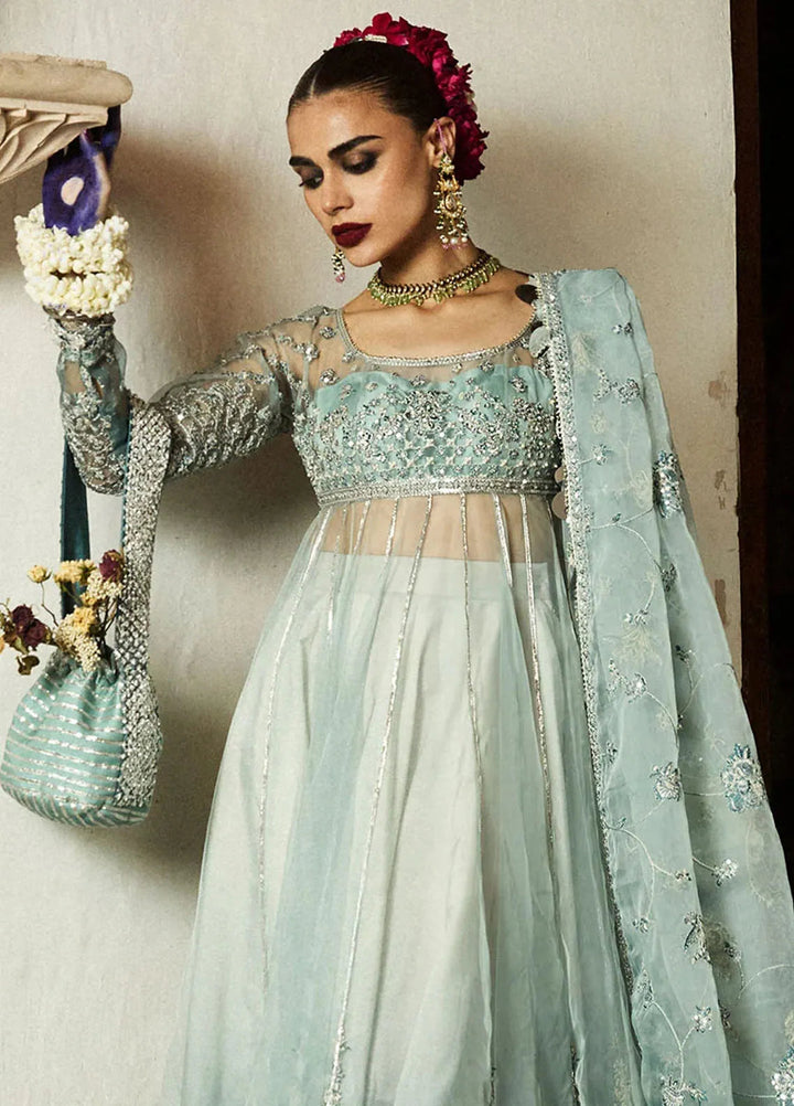 Hussain Rehar Embroidered Organza Suit Unstitched 3 Piece HRR24F Maaiya - Formal Collection
