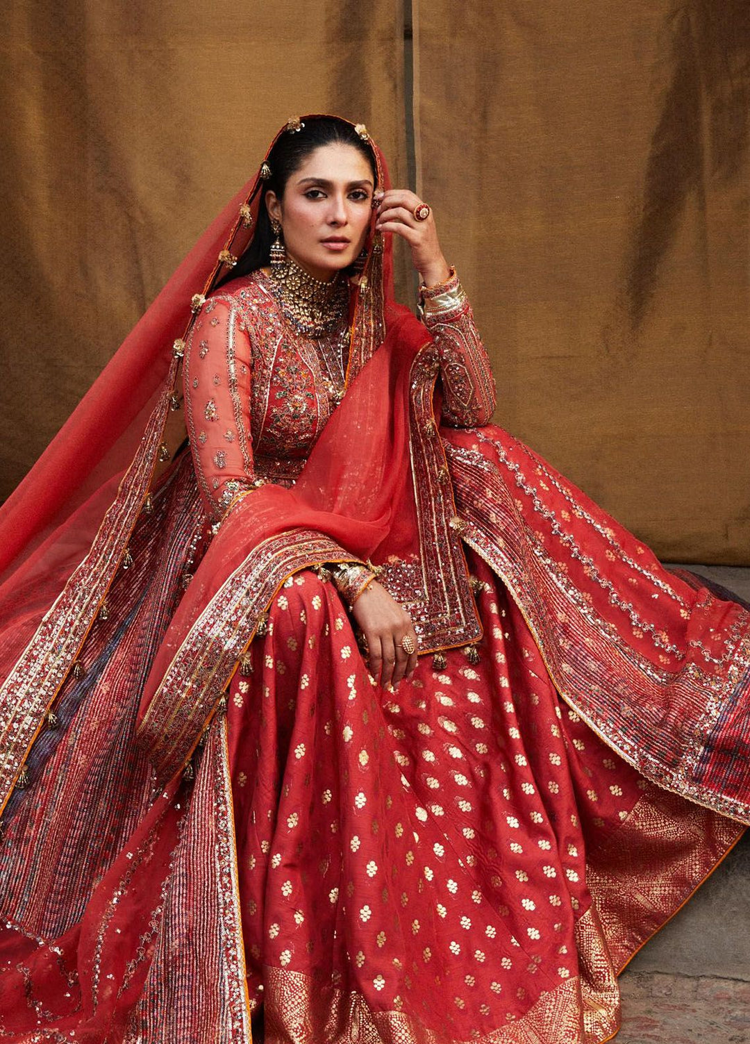 Hussain Rehar Embroidered Organza Suits Unstitched 3 Piece HRR24LF Bulori - Luxury Collection