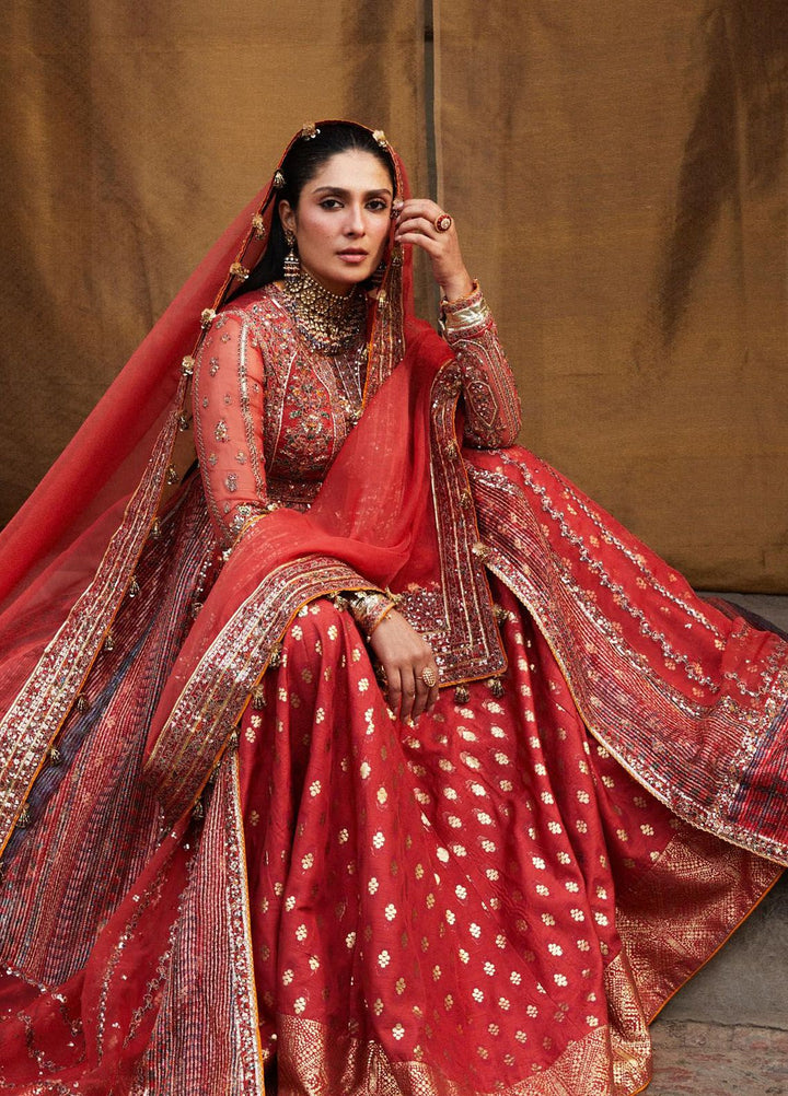 Hussain Rehar Embroidered Organza Suits Unstitched 3 Piece HRR24LF Bulori - Luxury Collection