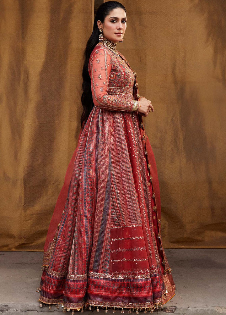 Hussain Rehar Embroidered Organza Suits Unstitched 3 Piece HRR24LF Bulori - Luxury Collection