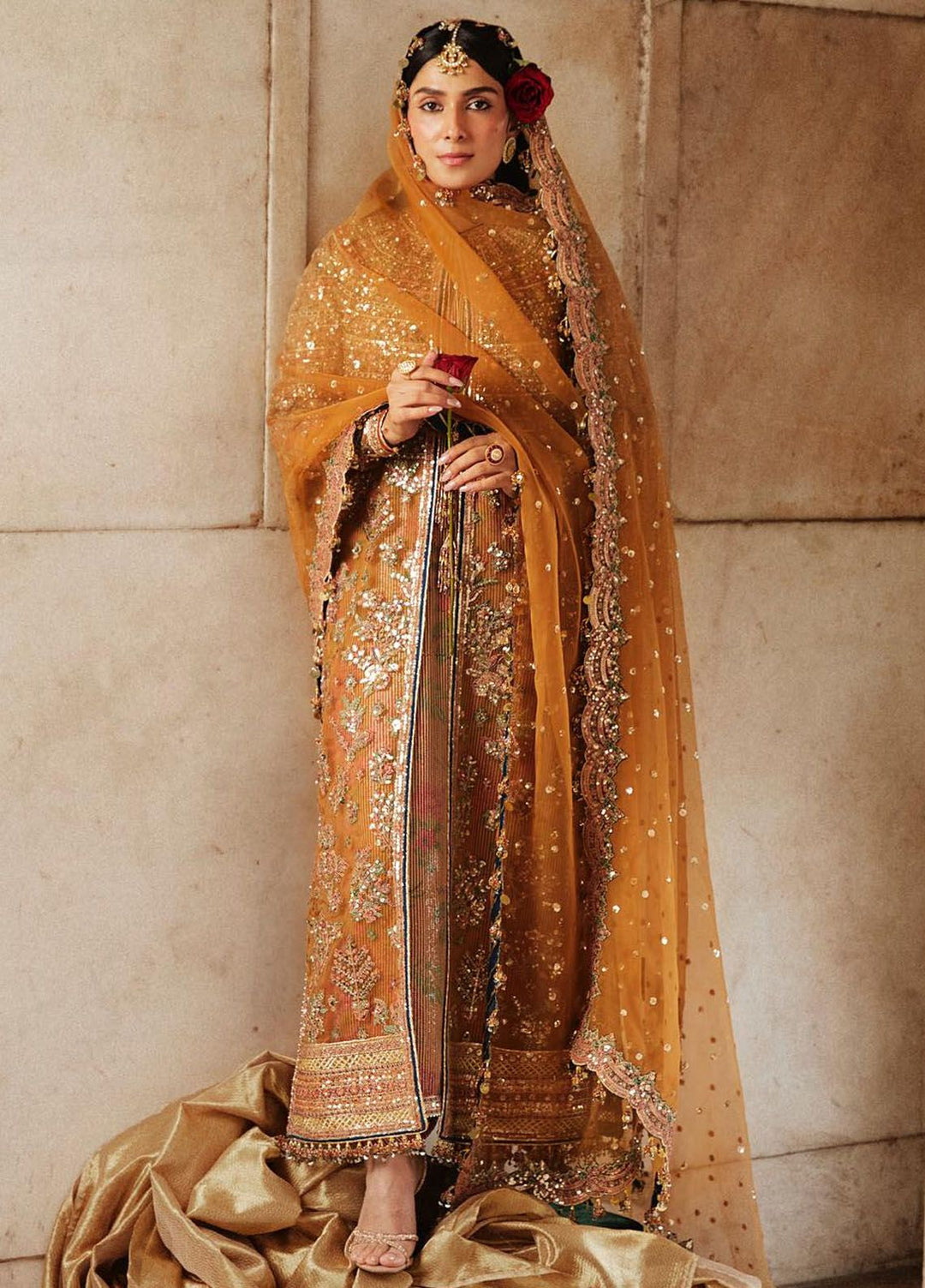 Hussain Rehar Embroidered Organza Suits Unstitched 3 Piece HRR24LF Zareena - Luxury Collection