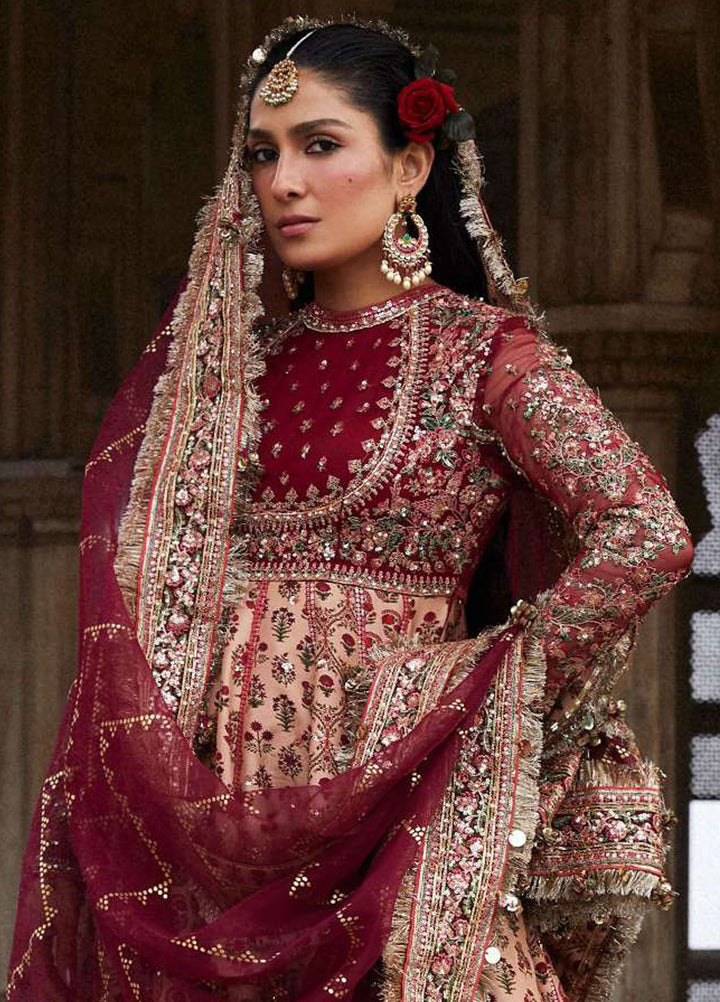 Hussain Rehar Embroidered Raw Silk Suits Unstitched 3 Piece HRR24LF Alta - Luxury Collection