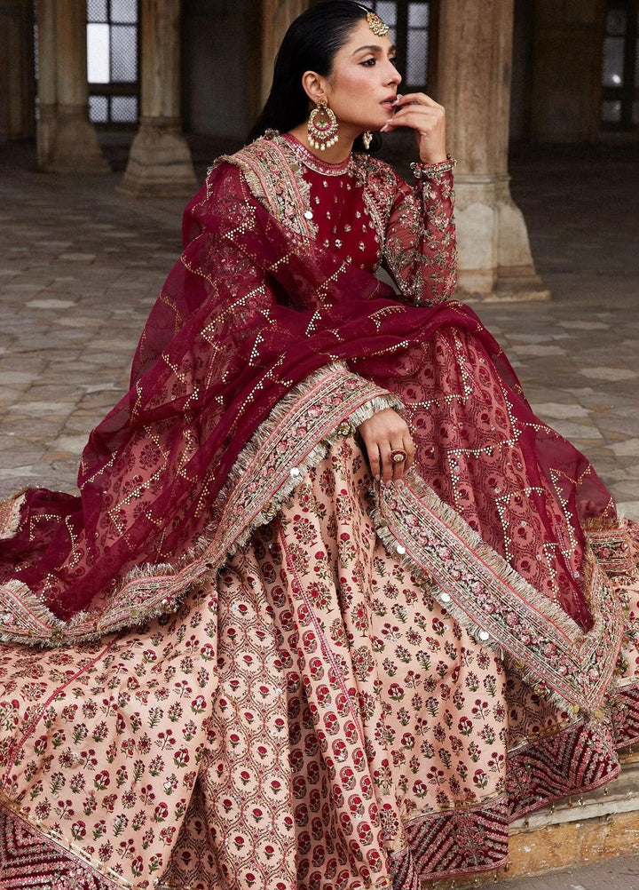 Hussain Rehar Embroidered Raw Silk Suits Unstitched 3 Piece HRR24LF Alta - Luxury Collection