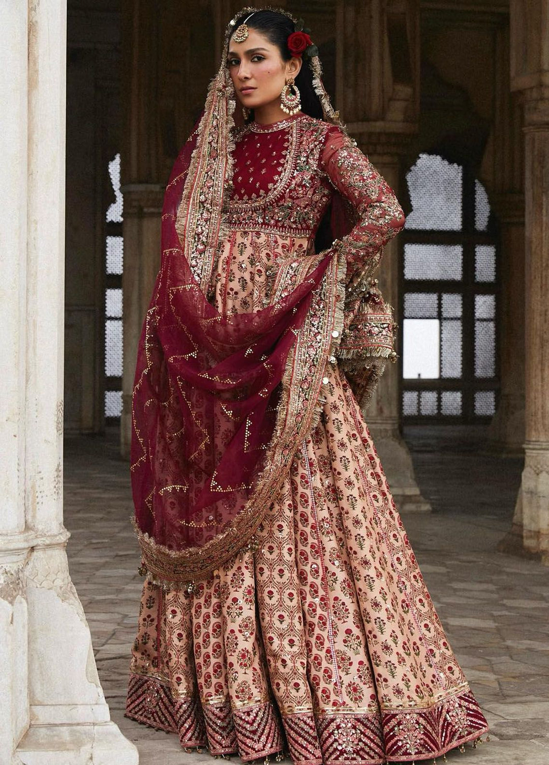 Hussain Rehar Embroidered Raw Silk Suits Unstitched 3 Piece HRR24LF Alta - Luxury Collection