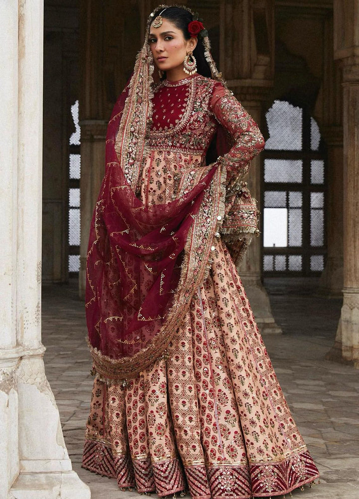 Hussain Rehar Embroidered Raw Silk Suits Unstitched 3 Piece HRR24LF Alta - Luxury Collection