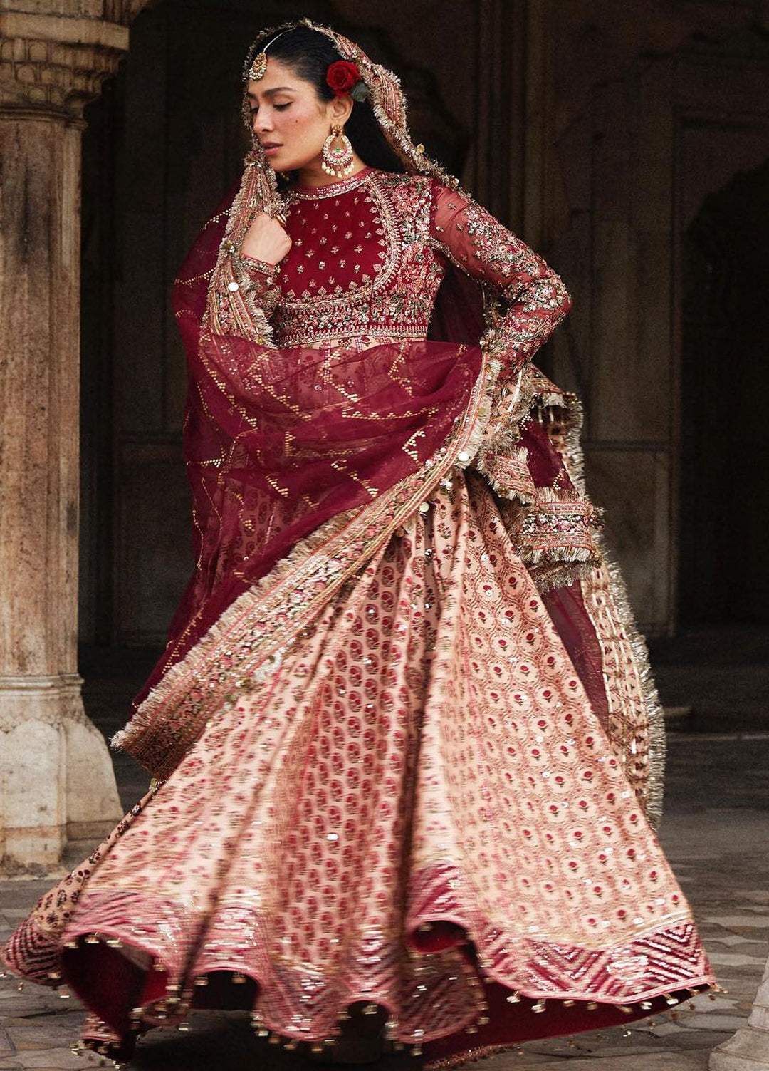 Hussain Rehar Embroidered Raw Silk Suits Unstitched 3 Piece HRR24LF Alta - Luxury Collection