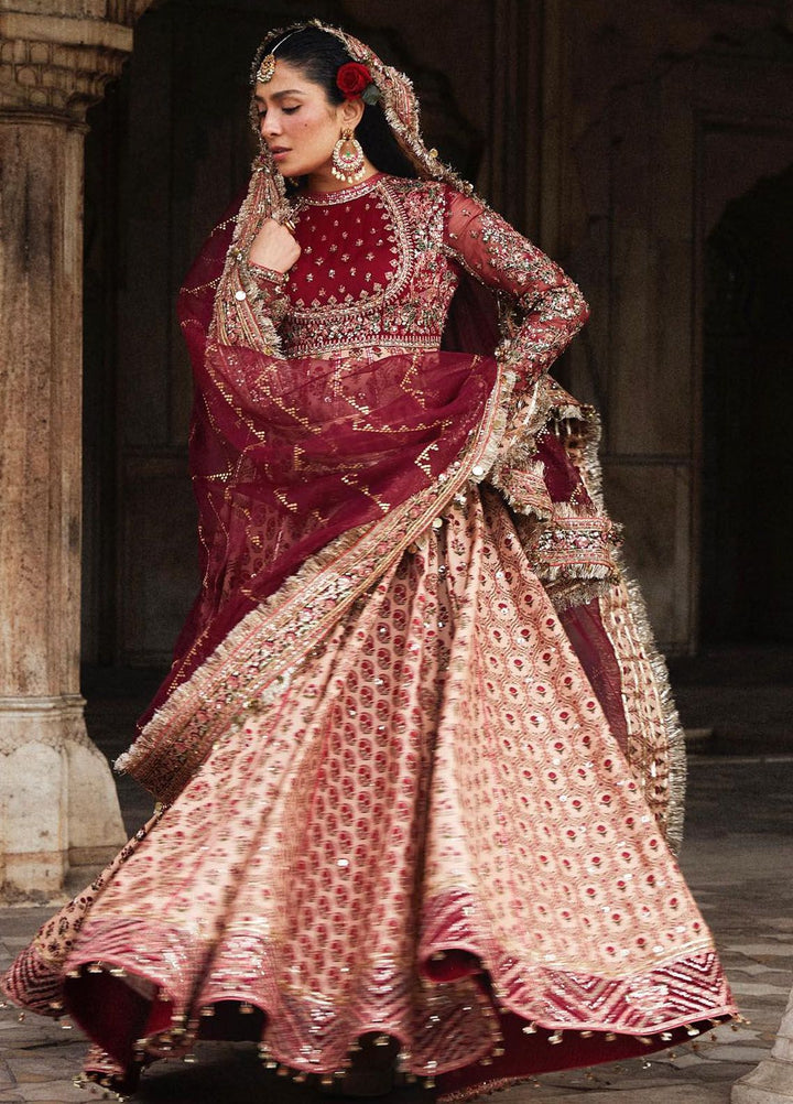 Hussain Rehar Embroidered Raw Silk Suits Unstitched 3 Piece HRR24LF Alta - Luxury Collection