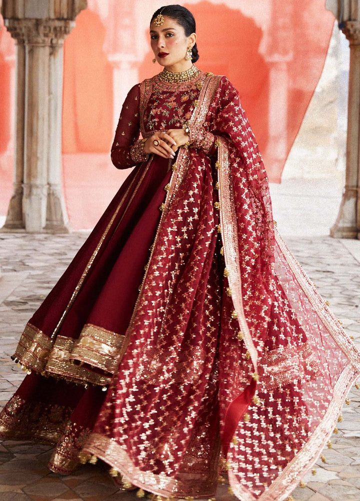 Hussain Rehar Embroidered Raw Silk Suits Unstitched 3 Piece HRR24LF Kalak - Luxury Collection