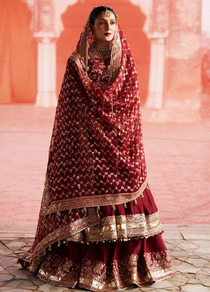 Hussain Rehar Embroidered Raw Silk Suits Unstitched 3 Piece HRR24LF Kalak - Luxury Collection