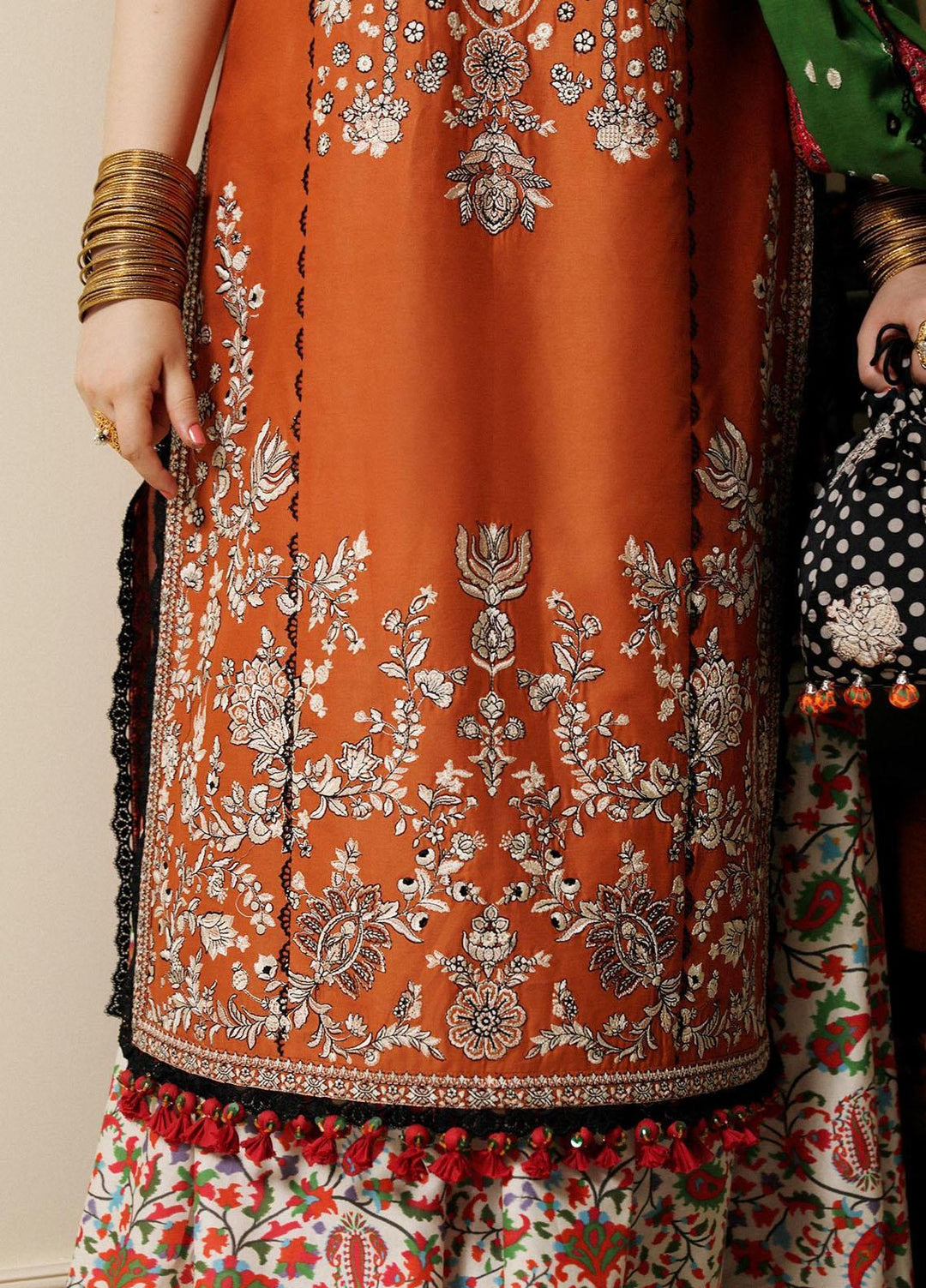 Hussain Rehar Embroidered Lawn Suits Unstitched 3 Piece HRR23FE Stardust - Spring / Summer Collection