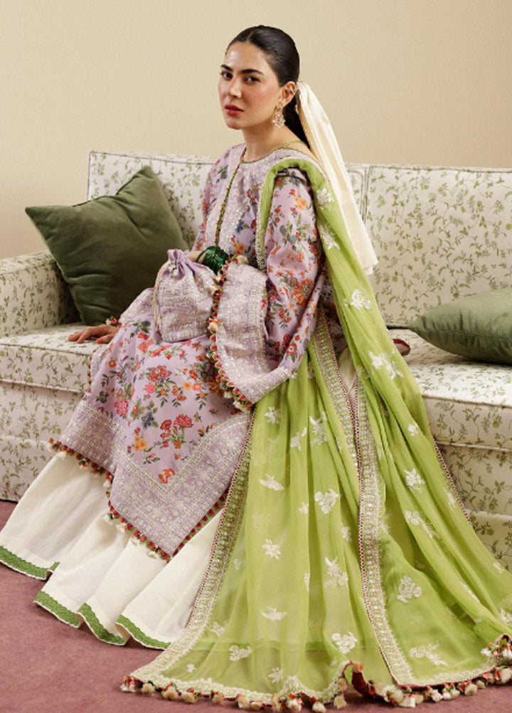Hussain Rehar Embroidered Lawn Suits Unstitched 3 Piece HRR23FE Lilac - Spring / Summer Collection