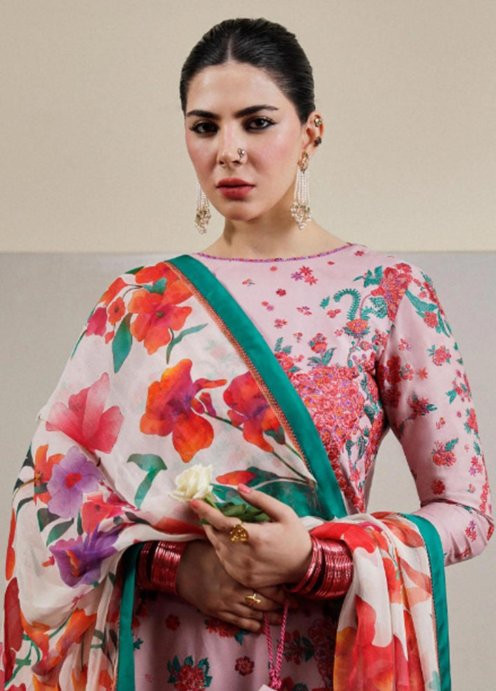 Hussain Rehar Embroidered Lawn Suits Unstitched 3 Piece HRR23FE Paeonia - Spring / Summer Collection
