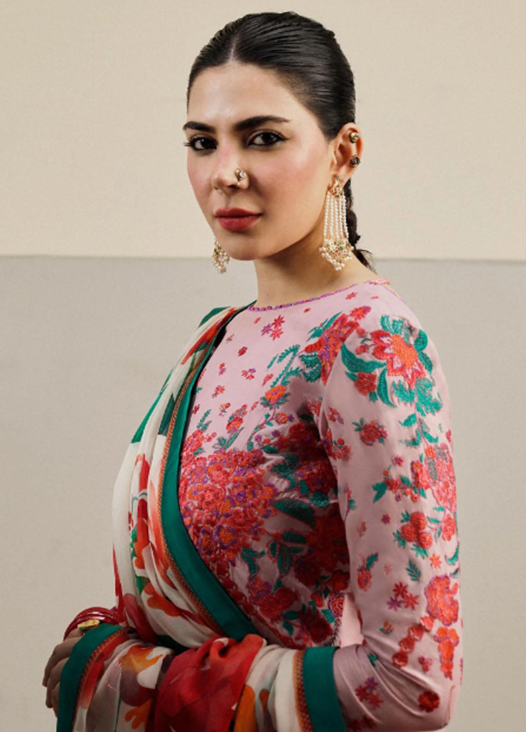 Hussain Rehar Embroidered Lawn Suits Unstitched 3 Piece HRR23FE Paeonia - Spring / Summer Collection