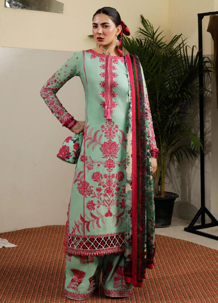 Hussain Rehar Embroidered Lawn Suits Unstitched 3 Piece HRR23FE Fern - Spring / Summer Collection