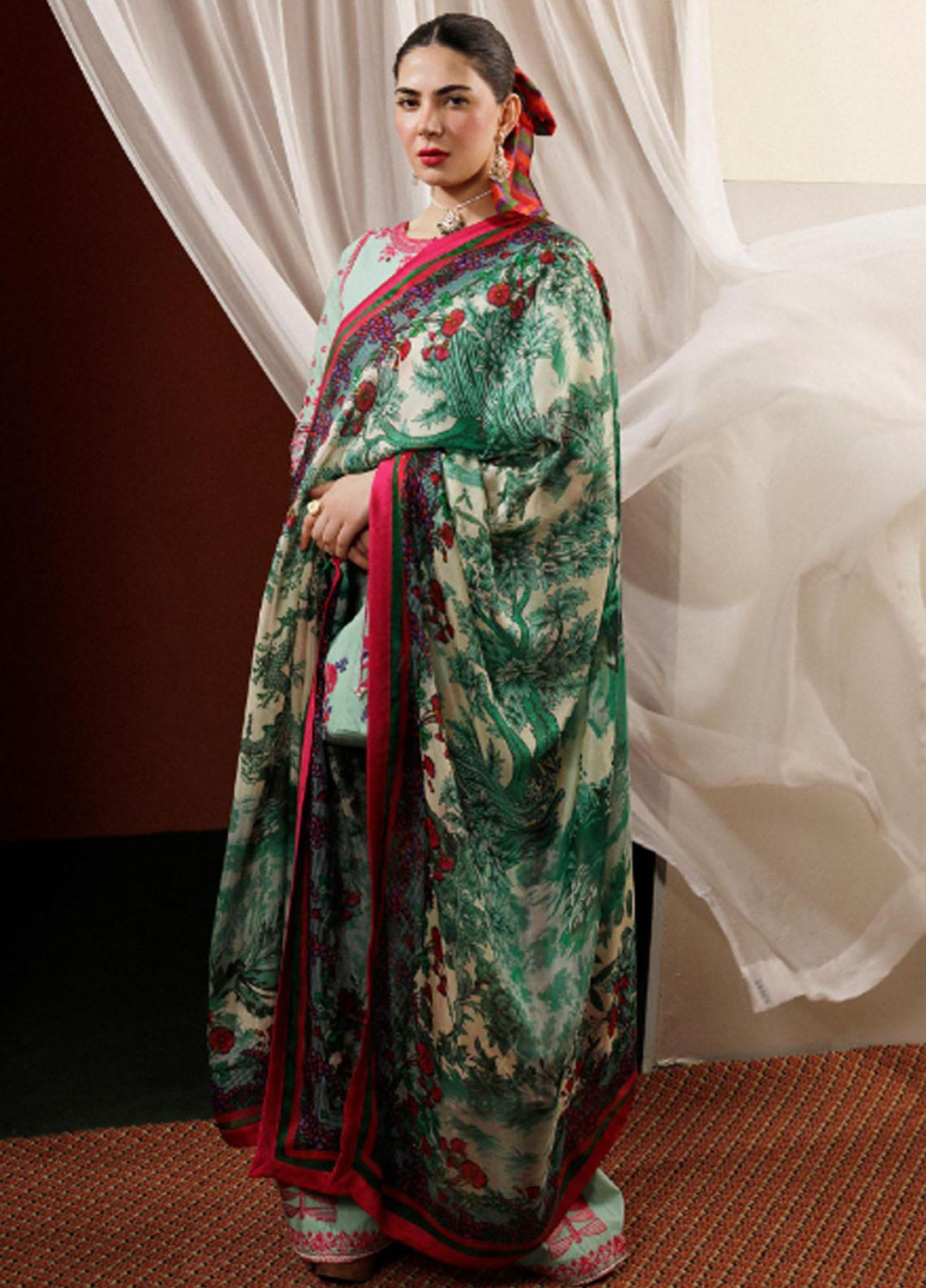 Hussain Rehar Embroidered Lawn Suits Unstitched 3 Piece HRR23FE Fern - Spring / Summer Collection