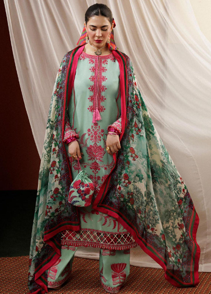 Hussain Rehar Embroidered Lawn Suits Unstitched 3 Piece HRR23FE Fern - Spring / Summer Collection
