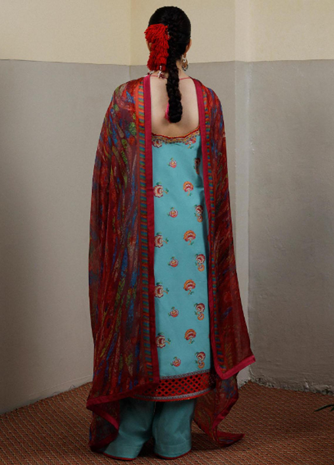 Hussain Rehar Embroidered Lawn Suits Unstitched 3 Piece HRR23FE Lazuli - Spring / Summer Collection