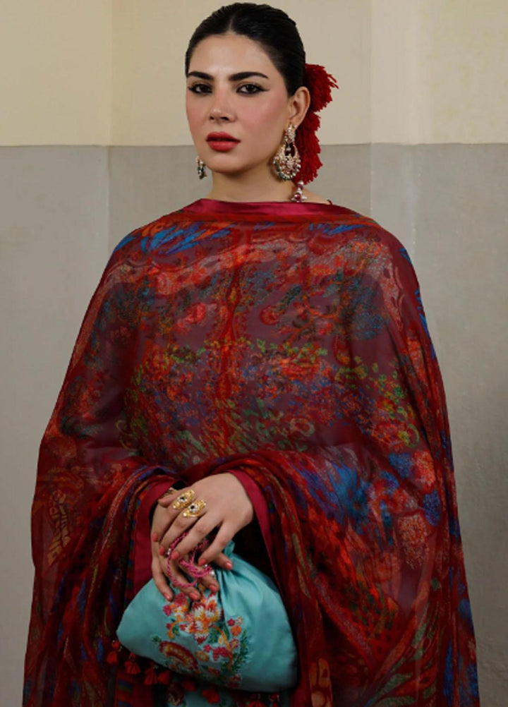 Hussain Rehar Embroidered Lawn Suits Unstitched 3 Piece HRR23FE Lazuli - Spring / Summer Collection