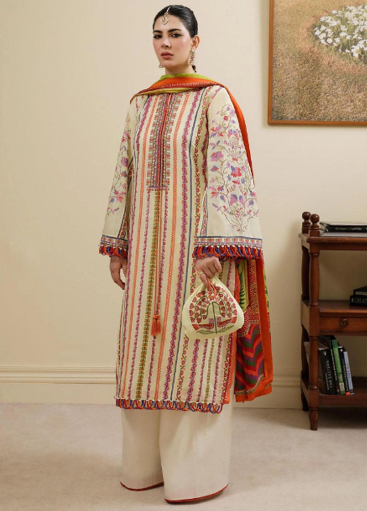 Hussain Rehar Embroidered Lawn Suits Unstitched 3 Piece HRR23FE Haze - Spring / Summer Collection