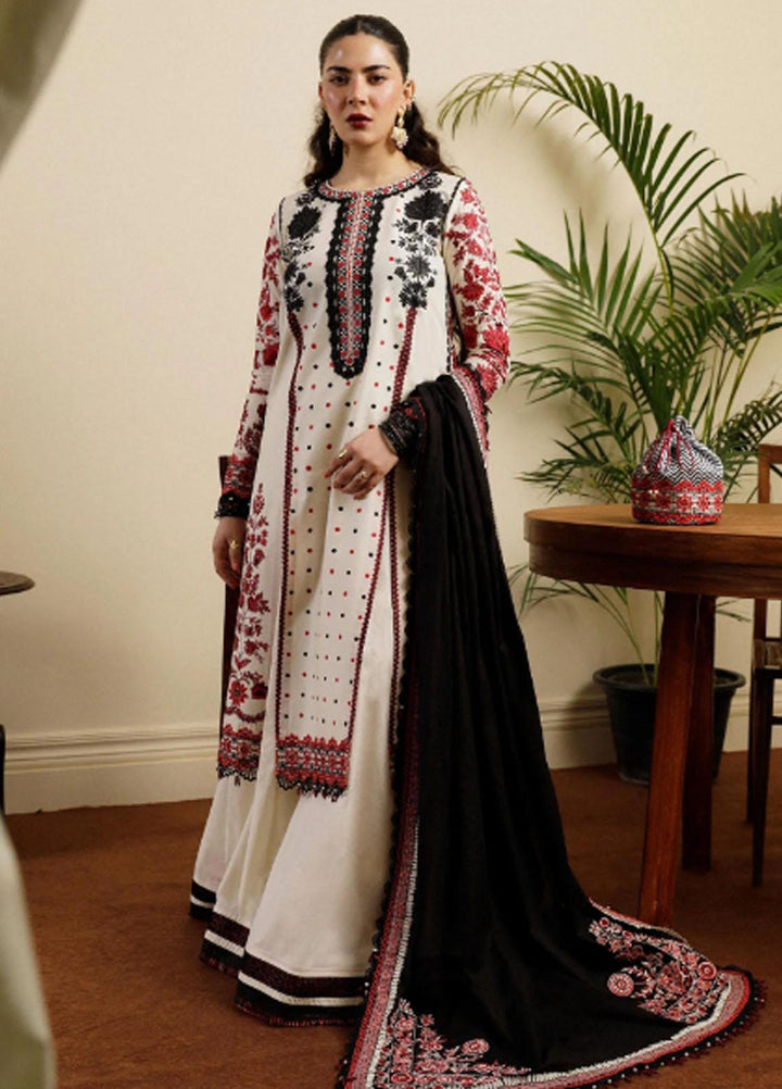 Hussain Rehar Embroidered Lawn Suits Unstitched 3 Piece HRR23FE Roseate - Spring / Summer Collection