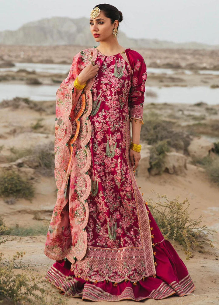 Rahgoli By Hussain Rehar Embroidered Lawn Suits Unstitched 3 Piece HRR22R Ahten - Spring / Summer Collection