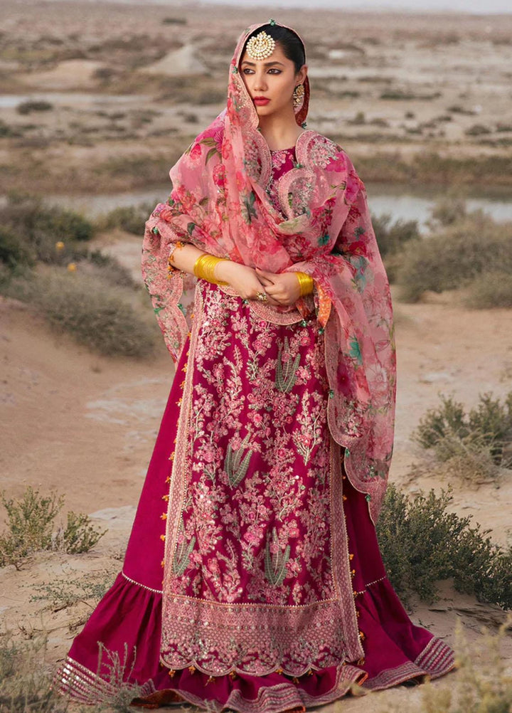 Rahgoli By Hussain Rehar Embroidered Lawn Suits Unstitched 3 Piece HRR22R Ahten - Spring / Summer Collection