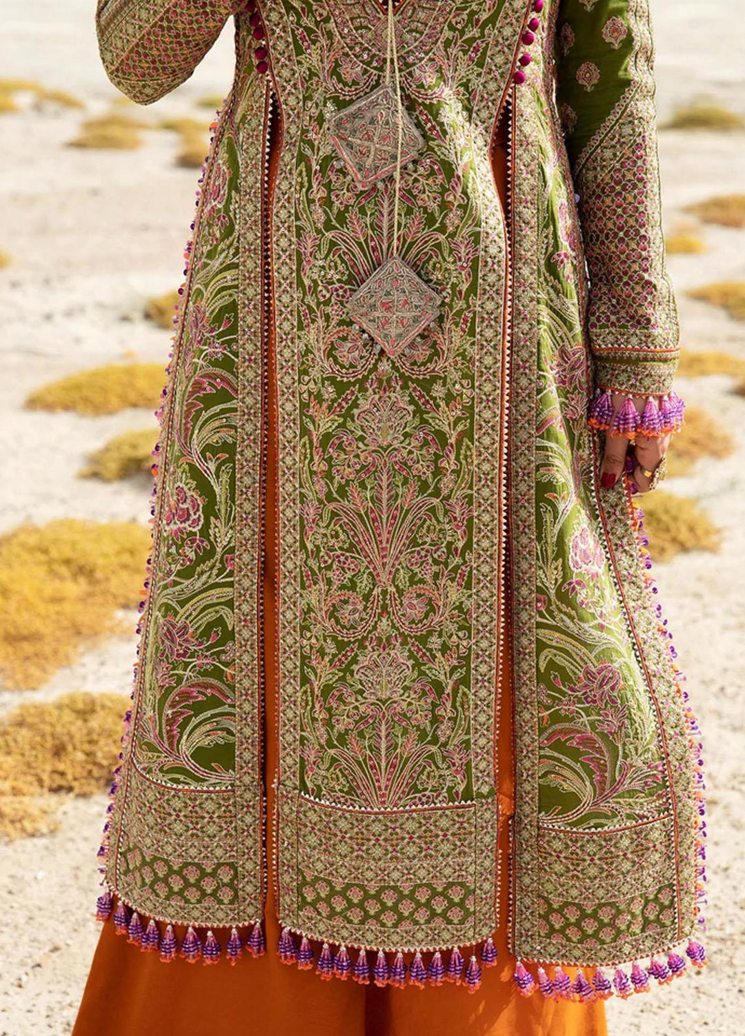 Rahgoli By Hussain Rehar Embroidered Lawn Suits Unstitched 3 Piece HRR22R Asag - Spring / Summer Collection