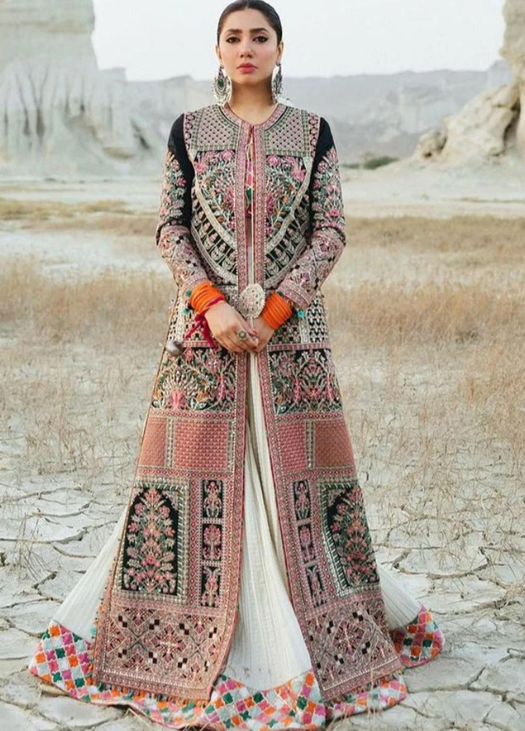 Rahgoli By Hussain Rehar Embroidered Lawn Suits Unstitched 3 Piece HRR22R Saheg - Spring / Summer Collection